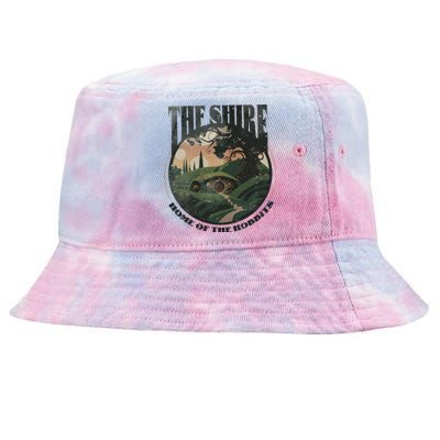 The Shire Distressed Fantasy Merch Tolkien Aragorn Frodo Baggin Tie-Dyed Bucket Hat