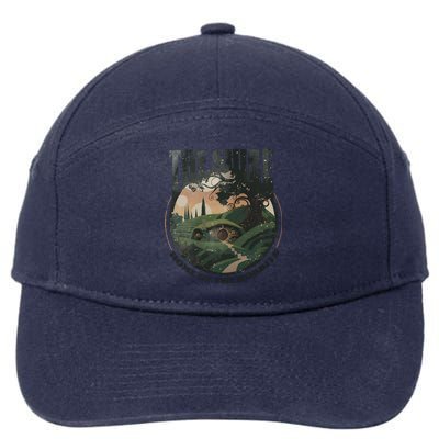 The Shire Distressed Fantasy Merch Tolkien Aragorn Frodo Baggin 7-Panel Snapback Hat