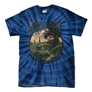 The Shire Distressed Fantasy Merch Tolkien Aragorn Frodo Baggin Tie-Dye T-Shirt