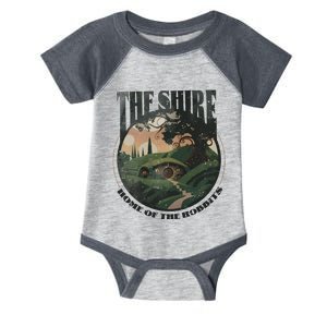 The Shire Distressed Fantasy Merch Tolkien Aragorn Frodo Baggin Infant Baby Jersey Bodysuit