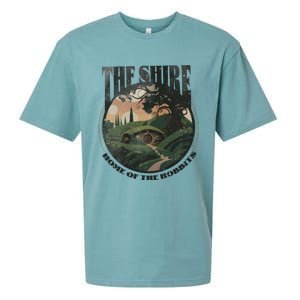 The Shire Distressed Fantasy Merch Tolkien Aragorn Frodo Baggin Sueded Cloud Jersey T-Shirt