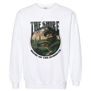 The Shire Distressed Fantasy Merch Tolkien Aragorn Frodo Baggin Garment-Dyed Sweatshirt