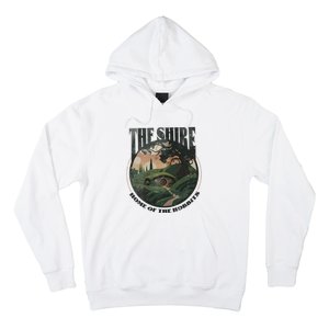 The Shire Distressed Fantasy Merch Tolkien Aragorn Frodo Baggin Hoodie