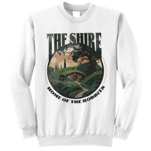 The Shire Distressed Fantasy Merch Tolkien Aragorn Frodo Baggin Sweatshirt