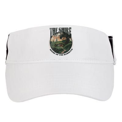 The Shire Distressed Fantasy Merch Tolkien Aragorn Frodo Baggin Adult Drive Performance Visor