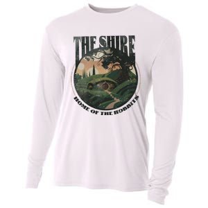 The Shire Distressed Fantasy Merch Tolkien Aragorn Frodo Baggin Cooling Performance Long Sleeve Crew