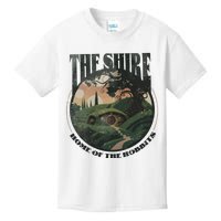 The Shire Distressed Fantasy Merch Tolkien Aragorn Frodo Baggin Kids T-Shirt