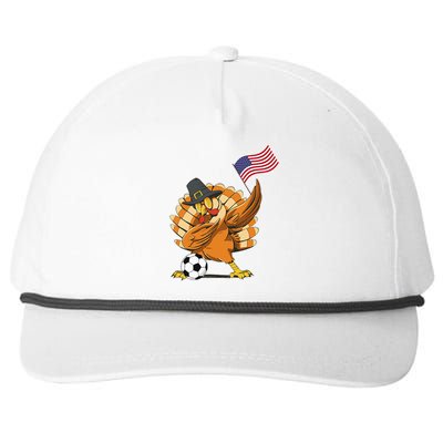 Thanksgiving Soccer  Dabing Turkey USA Soccer Ball Snapback Five-Panel Rope Hat