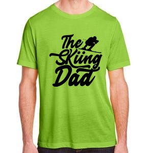 The Skiing Dad Ski Skier Father Gift Adult ChromaSoft Performance T-Shirt