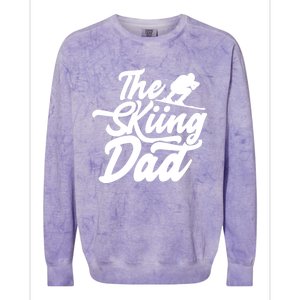 The Skiing Dad Ski Skier Father Gift Colorblast Crewneck Sweatshirt