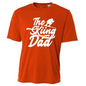 The Skiing Dad Ski Skier Father Gift Cooling Performance Crew T-Shirt