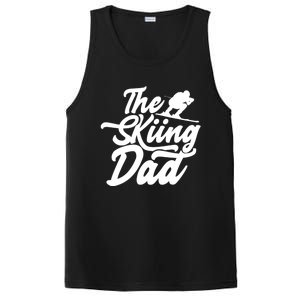 The Skiing Dad Ski Skier Father Gift PosiCharge Competitor Tank