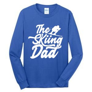 The Skiing Dad Ski Skier Father Gift Tall Long Sleeve T-Shirt