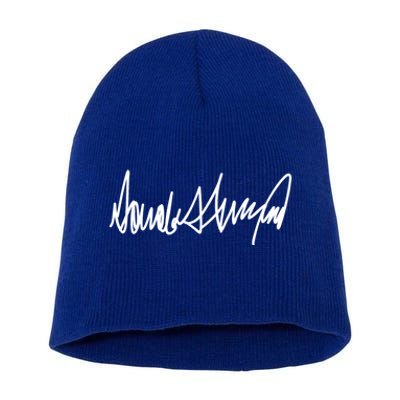 Trump Signature Design Meaningful Gift Short Acrylic Beanie