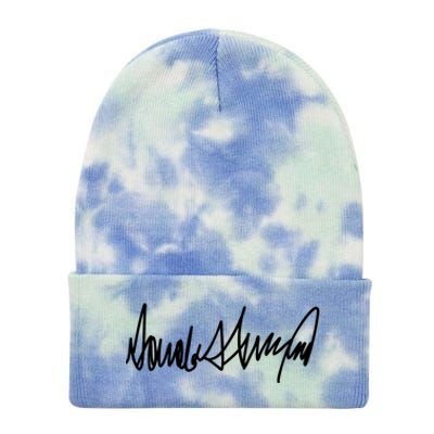 Trump Signature Design Meaningful Gift Tie Dye 12in Knit Beanie