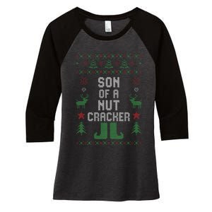 Toy Soldier Diy Nutcracker Christmas Costume Women's Tri-Blend 3/4-Sleeve Raglan Shirt