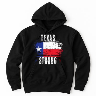 Texas Strong Distressed Flag Texan Pride Hoodie