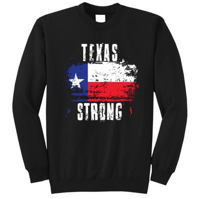 Texas Strong Distressed Flag Texan Pride Sweatshirt