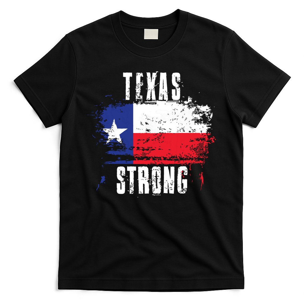 Texas Strong Distressed Flag Texan Pride T-Shirt