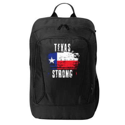 Texas Strong Distressed Flag Texan Pride City Backpack