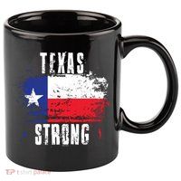 Texas Strong Distressed Flag Texan Pride 11oz C Handle Ceramic Mug