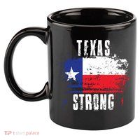Texas Strong Distressed Flag Texan Pride 11oz C Handle Ceramic Mug