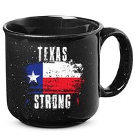 Texas Strong Distressed Flag Texan Pride 15oz Campfire Ceramic Mug