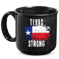 Texas Strong Distressed Flag Texan Pride 15oz Campfire Ceramic Mug