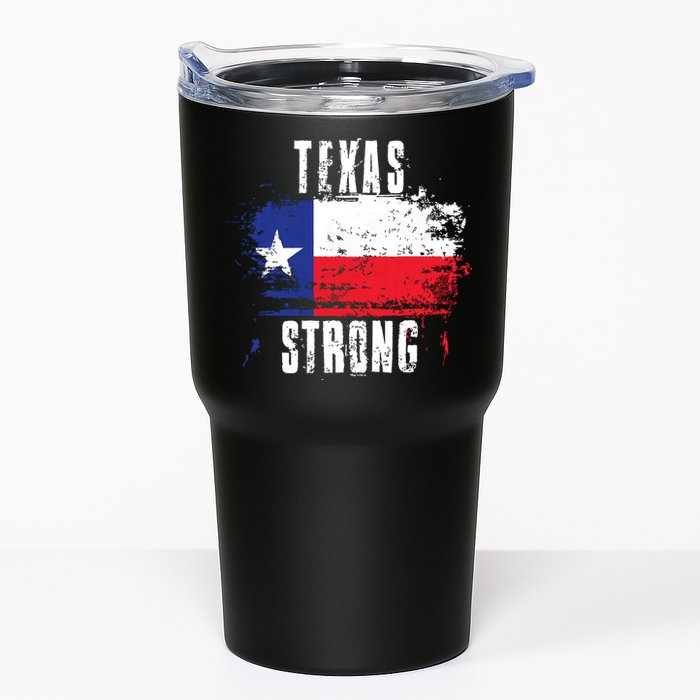 Texas Strong Distressed Flag Texan Pride Tumbler