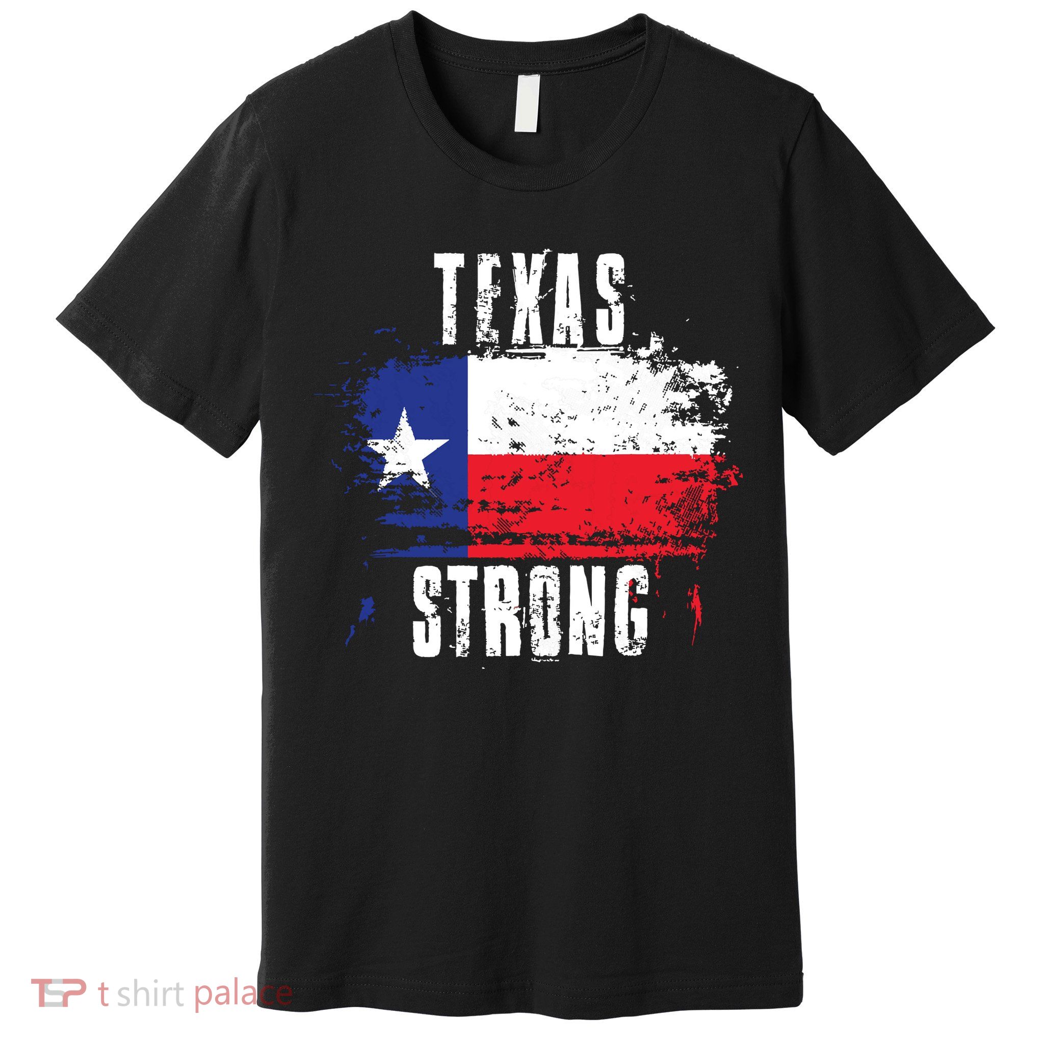 Texas Strong Distressed Flag Texan Pride Premium T-Shirt