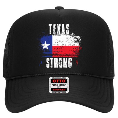 Texas Strong Distressed Flag Texan Pride Trucker Hat