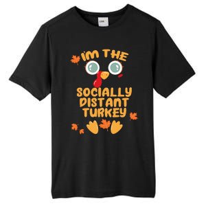 The Socially Distant Turkey Matching Thanksgiving Family Meaningful Gift Tall Fusion ChromaSoft Performance T-Shirt