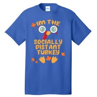 The Socially Distant Turkey Matching Thanksgiving Family Meaningful Gift Tall T-Shirt