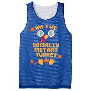 The Socially Distant Turkey Matching Thanksgiving Family Meaningful Gift Mesh Reversible Basketball Jersey Tank