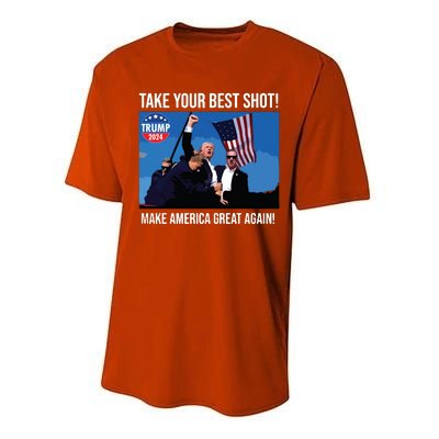 Trump Shot Donald Trump Make America Great Again Trump Mug Shot Performance Sprint T-Shirt