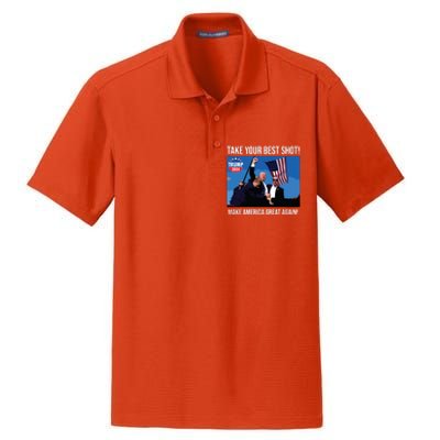 Trump Shot Donald Trump Make America Great Again Trump Mug Shot Dry Zone Grid Polo