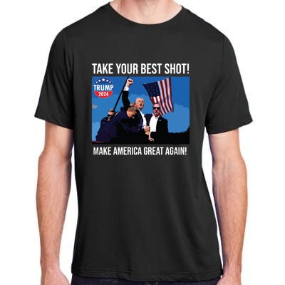 Trump Shot Donald Trump Make America Great Again Trump Mug Shot Adult ChromaSoft Performance T-Shirt