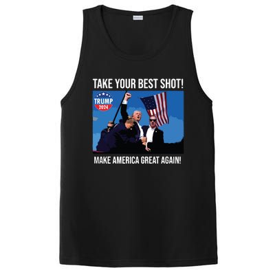 Trump Shot Donald Trump Make America Great Again Trump Mug Shot PosiCharge Competitor Tank