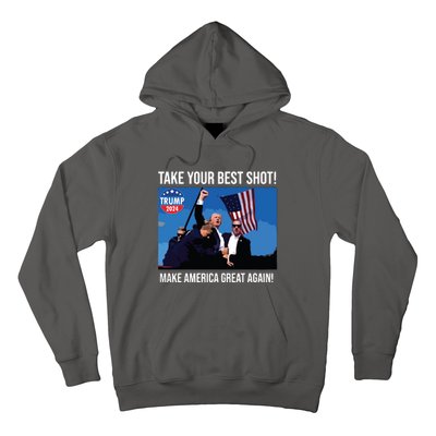 Trump Shot Donald Trump Make America Great Again Trump Mug Shot Hoodie