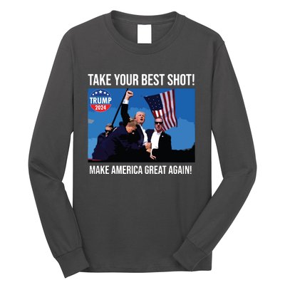 Trump Shot Donald Trump Make America Great Again Trump Mug Shot Long Sleeve Shirt