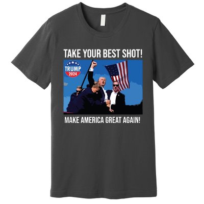 Trump Shot Donald Trump Make America Great Again Trump Mug Shot Premium T-Shirt