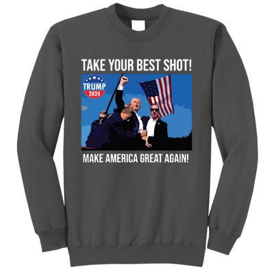 Trump Shot Donald Trump Make America Great Again Trump Mug Shot Tall Sweatshirt