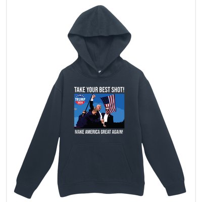 Trump Shot Donald Trump Make America Great Again Trump Mug Shot Urban Pullover Hoodie