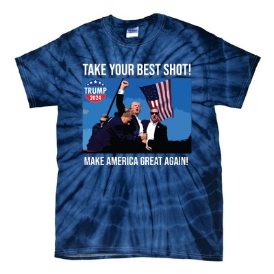 Trump Shot Donald Trump Make America Great Again Trump Mug Shot Tie-Dye T-Shirt