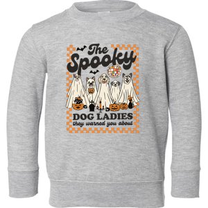 The Spooky Dog Lady Spooky Dog Mom Childless Dog Lady For Kamala Harris Toddler Sweatshirt