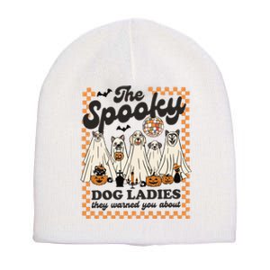 The Spooky Dog Lady Spooky Dog Mom Childless Dog Lady For Kamala Harris Short Acrylic Beanie