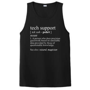 Tech Support Definition Funny Cute Computer Nerd Gift Great Gift PosiCharge Competitor Tank