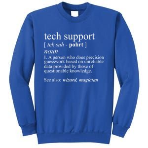 Tech Support Definition Funny Cute Computer Nerd Gift Great Gift Sweatshirt