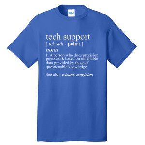 Tech Support Definition Funny Cute Computer Nerd Gift Great Gift Tall T-Shirt