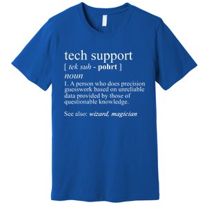 Tech Support Definition Funny Cute Computer Nerd Gift Great Gift Premium T-Shirt